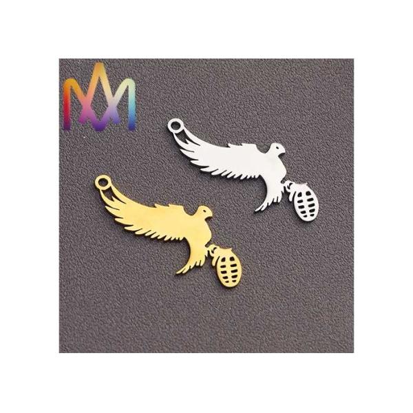 6g Private Logo SS304 Eagle Spread Wings Pendant