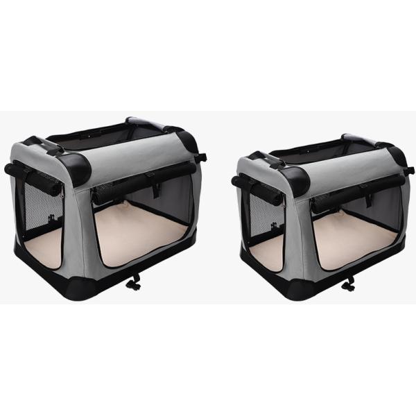 Convenient and Portable Oxford Fabric Folding Pet Crate Kennel Carrier Bag with Removable Bracket