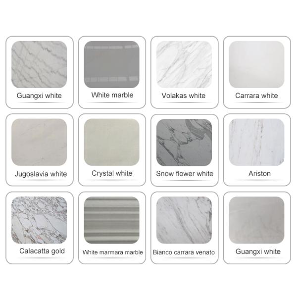 New good quality durable wood white marble tile