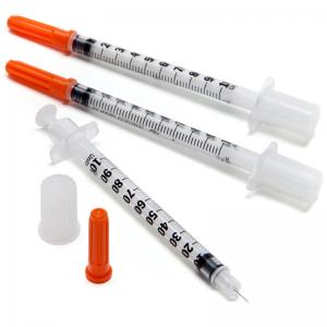 China Disposable Insulin Syringe 1ml 0.3ml 0.5ml Disposable Sterile Syringe With Fixed Needle on sale