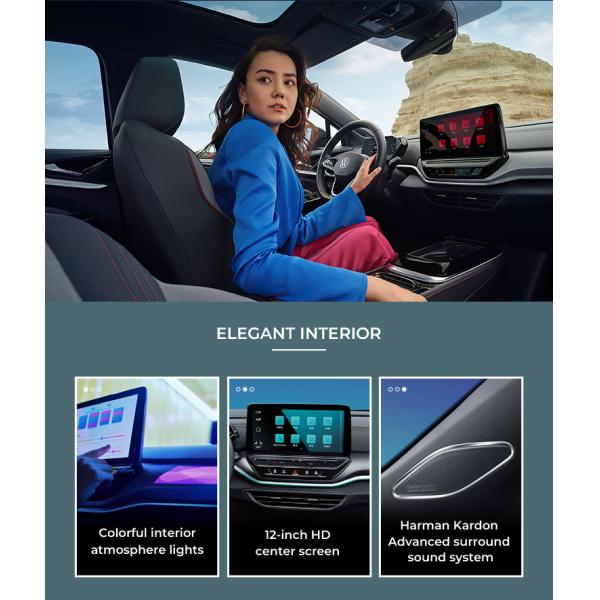 5 Door 5 Seat SUV Volkswagen Id 4 Crozz Four Wheel Drive Electric Cars EV 160km/H