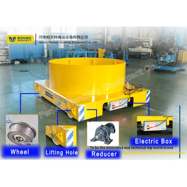 cable drum plate steel ladle transfer cart with High temperature resistance for steel and iron plant