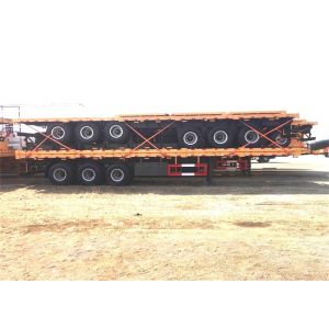 Lock Transporter Q235 Steel 60 Ton Shipping Container Trailer