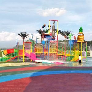 Fiberglass Commercial Water Park Playgrounds Customized 12m Height
