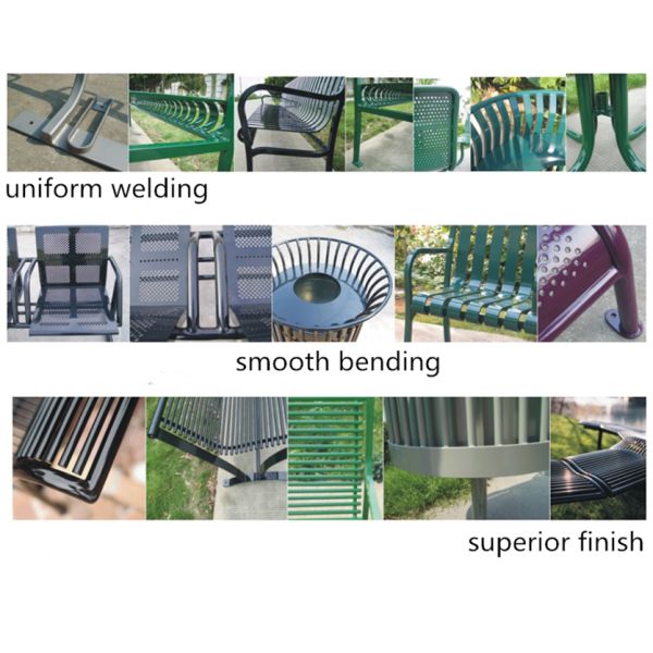 Outdoor Metal Tree Guards Powder Coated Steel Pipe Material For Garden Fence