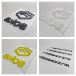 Personalized 3D Silicone Logo Flash Fashion Heat Transfer Prints Waterproof