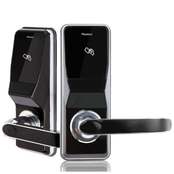 Manual RFID Electronic Door Lock , Zinc Alloy Smart Card Hotel Lock