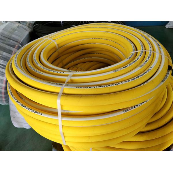Rubber Compress Air And Water Hose , Textile Braided Air Compressor Discharge Hose