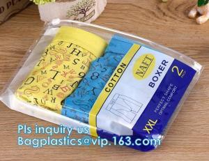 China slider bags/slider zipper bag for mobile phone cover/ cell phone cover packaging bag, Zipper PVC underwear packag on sale