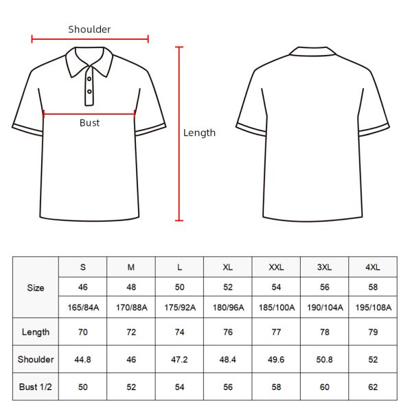 Embroidered Polo Golf Shirt Knitted Fabric Loose Short-Sleeved Long Sleeve Polo Shirts
