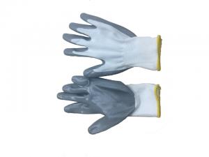 Cheap 50g Safety Nylon Working Glove , Nitrile Surface Working Hand Gloves wholesale