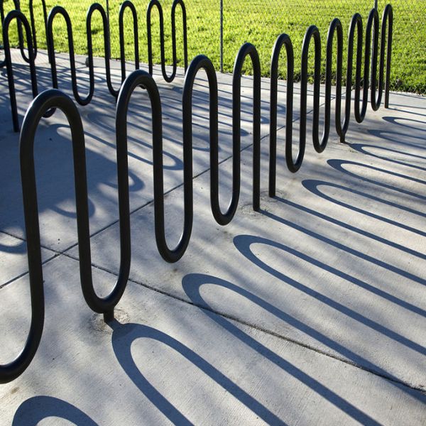 Roadside Public Curved 60kg Steel Bike Rack