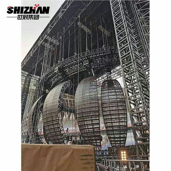 LED Ball Heavy Duty Truss 85 Ton Loading Capacity Aluminium Stage Truss Structure