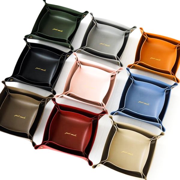 Commercial Buyer E-commerce GLOSSY Multi Purpose Storage Box Containers in PU Leather