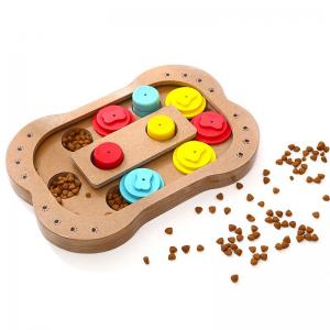 Cheap Wooden Dog Puzzle Toys Interactive Toy Customized Color wholesale