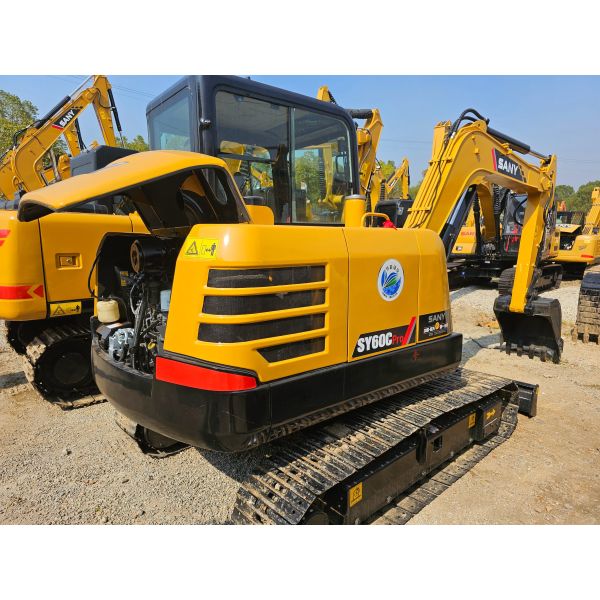 Used Backhoe Crawler Mini Excavator Sy60c 6 Tons Mini Digger