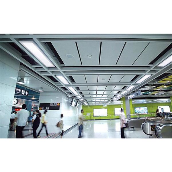 300x1200mm Hook Up Aluminum Ceiling Panel For Shopping Malls