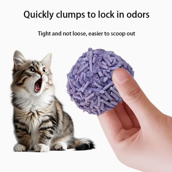 ODM Lavender Scented Cat Litter Pea Corn Starch Lavender Cat Litter