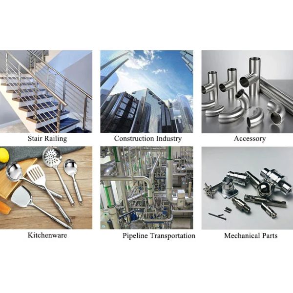 2205 904L Polished Hairline SS Round Pipe For Build Material Cold drawing