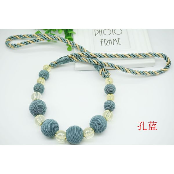 Delicate custom beads curtain tieback for home decoration