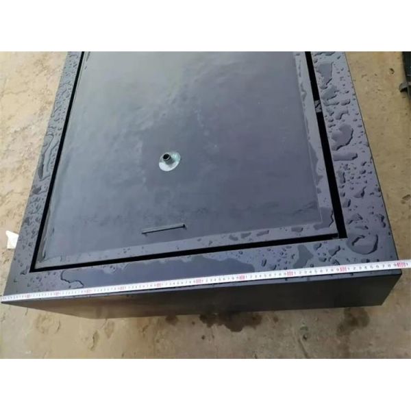 Water Fountain Powder Coated Black Garden Metal Water Table Mild Steel Rectangle