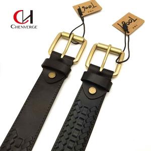 Cheap Copper Buckle Genuine Leather Braided Belt , Antiwear Ladies Black Belts For Dresses wholesale