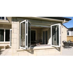 Residential Aluminium Windows Double Glazed Bifold Exterior Windows