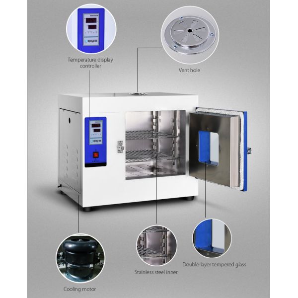 Sterilization Laboratory Dryer Oven 220V Electric Mini Air Dry Oven 250C