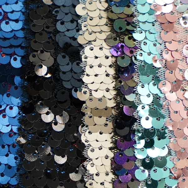 Shiny Reflective Decorative Sequins Fabric for Stage Clothing Shoes