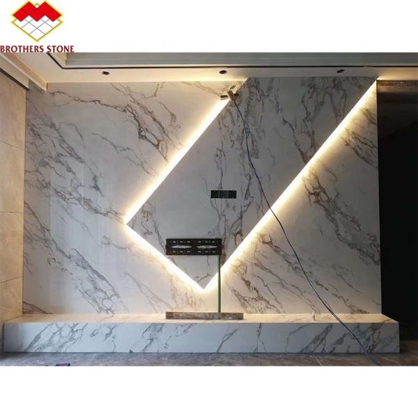 Modern Blue Stone Polished Cloisonne Marble Tile for Dining Room and Living Space