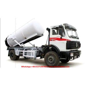 China Beiben Septic Tanker Vacuum Truck / Sewer Cleaning Vehicles WhatsApp:+8615271357675 on sale