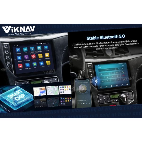 10.4 Inch WiFi 4G Car Radio Aftermarket Stereo System Upgraded For Maserati GT GranTurismo 2007-2017