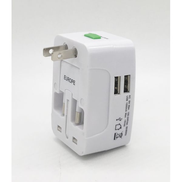 Universal Travel USB Indicator Dual Port Fast USB Wall Charger