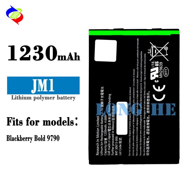 Original J-M1 JM1 1230mAh Cell Phone Battery for Blackberry 9900 9850 9860 9930 9790