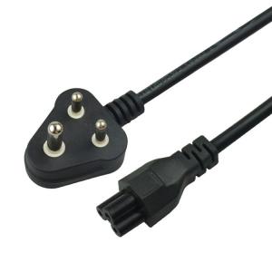 Cheap 1.5mm C19  India 3 Prong Computer Power Cord South Africa Power Cable wholesale
