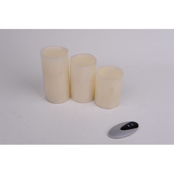 Quality Flameless Candles With Flickering Flame , Battery Operated Candles With Timer  for sale