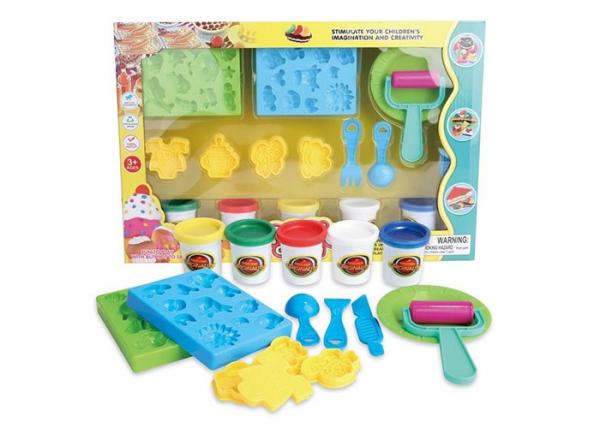 Quality Educational DIY Modeling Play Dough Arts And Crafts Toys Set 5 Colors W / Tools Age 3 for sale