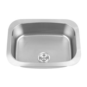 0.7mm Polished Undermount Stainless Steel Kitchen Sink 60*43cm