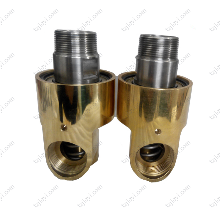 Monoflow high speed hydraulic cooling water rotary joint thead connection