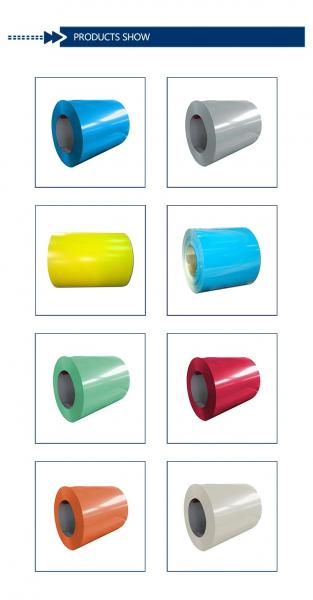 0.12 - 5.0mm Prepainted Steel PPGI Coil Color Coated RAL Sheet 275 G/M2