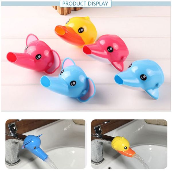 Ebei-eya Kids Faucet Extender Water Guide 10x7 cm Size TPE Material