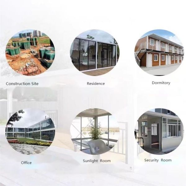 Galvanized Steel Frame Modular Container Houses for Prefabricated Tiny Home Apartments