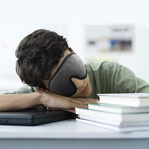 Lightweight Memory Foam Eye Mask With Ear Plugs / Adjustable Strap