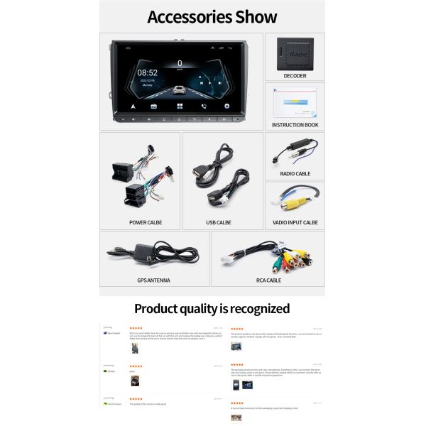 GRANDnavi 2din Android For Volkswagen VW Polo Jetta Skoda Octavia 2 Golf 5 7 Touran Car Radio Multimedia Player