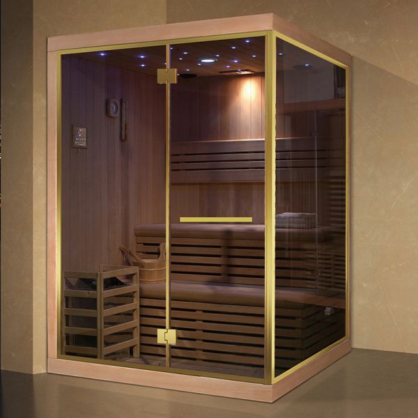 New Arrival Dry Solid Wood Wet Steam Sauna Room
