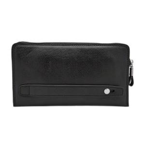 Cheap Black Genuine Leather Wallet Men Slim Long Purse WA29 wholesale