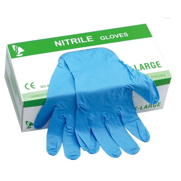Elasticity Disposable Medical Gloves Powder Free Smooth Surface resisting acid