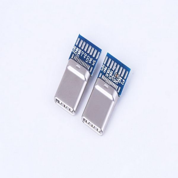 USB Type-C Male Extension Type With Wire Clip 16 Solder Spot 10NF Capacitor