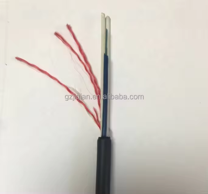 Outdoor Aerial Fiber Optic Cable Span 80m 100m 200m 4 Core 6 8 12 Hilos Fibra Optica G652 Cabo ASU