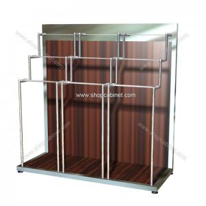 China New style stainless fashion displays steel clothes shelf for retail store on sale